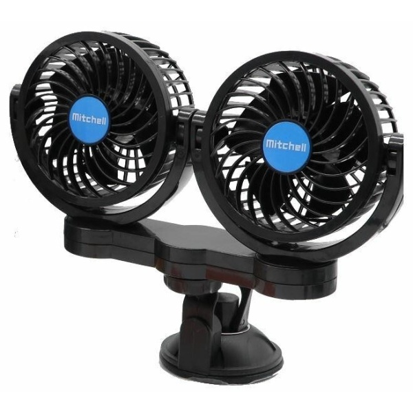 Ventilator Dublu Cu Ventuza Turbo Carcommerce 24V 61019